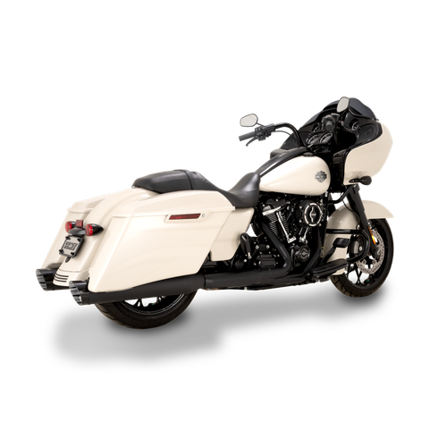 Vance & Hines HD M8 Touring Razorback 450 Slip-on Exhaust - Wrinkle Black - 47961 Photo - Primary
