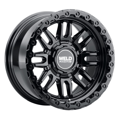 Weld Off-Road Swift 17x9in - 5x114.3 / 5x127 BP - ET-12 - 78.1mm CB - Gloss Black Wheel & Ring - W18479026450 Photo - Primary