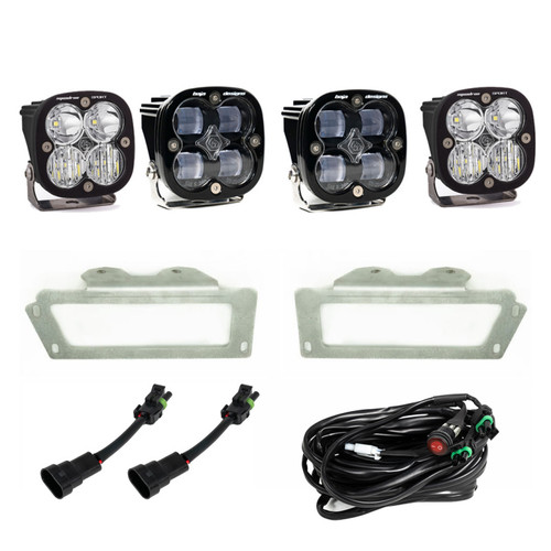 Baja Designs 09-12 Ram 2500/3500 Fog Pocket Kit - White - 447619 User 1