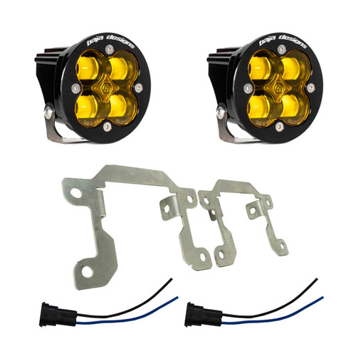 Baja Designs 2019+ Ram 2500/3500 Big Horn Fog Pocket Kit - Amber - 448033 User 1