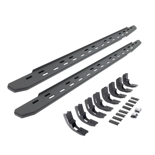 Go Rhino 20-25 Chevrolet Silverado 2500 RB30 Slim Running board + Brackets - Textured Black - 69604880SPC Photo - Primary