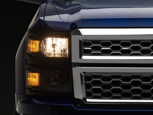 Raxiom 14-15 Chevrolet Silverado 1500 OE Style Headlights/ Black Trim- Black - Clear Lens - S169260 Photo - Primary