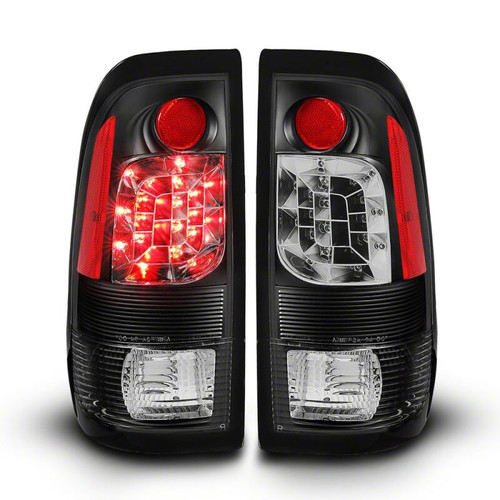 Raxiom 97-03 Ford F-150 Styleside LED Tail Lights- Black Housing- Red/Clear Lens - T542844 Photo - Primary