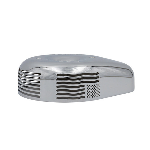 S&S Cycle Patriot Stealth Air Cleaner Cover - Chrome - 170-0385 Photo - Primary