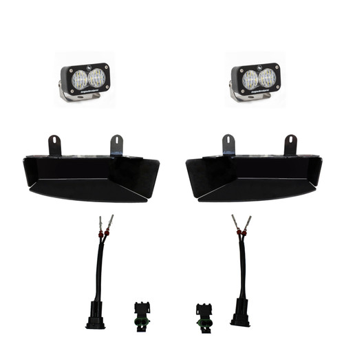 Baja Designs 2019+ Ram 2500/3500 S2 Sport Fog Pocket Kits - White - 448042 User 1