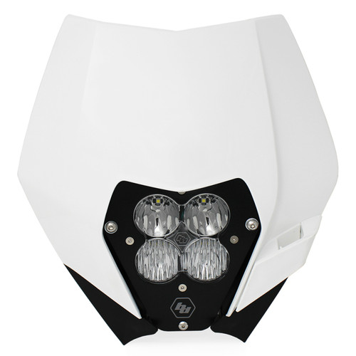 Baja Designs 08-13 KTM Headlight Kit DC w/Headlight Shell White XL Pro Series - 507061 User 1