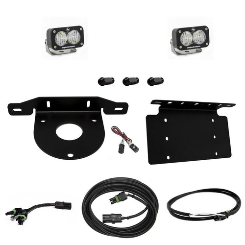 Baja Designs 2021+ Ford Bronco Dual S2 Sport W/C Reverse Kit w/Lic Plate w/Upfitter - 447764UP User 1