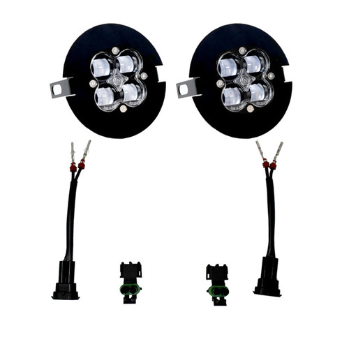 Baja Designs 05-11 Toyota Tacoma/07-13 Toyota Tundra Clear SAE Fog Pocket Light Kit - 447702 Photo - Primary