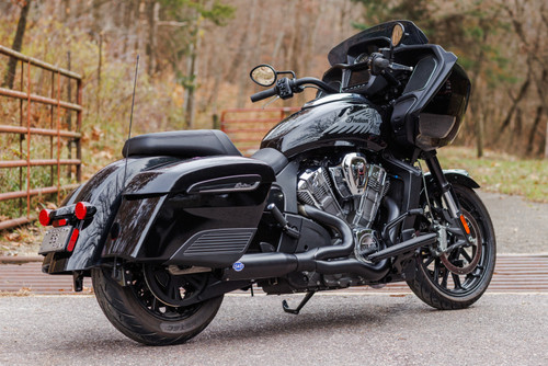 S&S Cycle 20-23 Indian Challenger Models Qualifier 2-1 Black Exhaust System - 550-1085 Photo - Primary