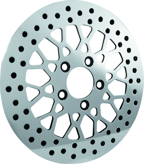 Bikers Choice 11.5 Inch Front Mesh Brake Rotor 84-16 Big Twin & XL Except 06-17 FXD 08-17 FLH FLT - 601964 Photo - Primary