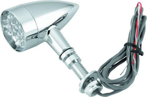 Bikers Choice Chrome Stud Mount Mini Turn Signal Amber Universal Custom - 482420 Photo - Primary