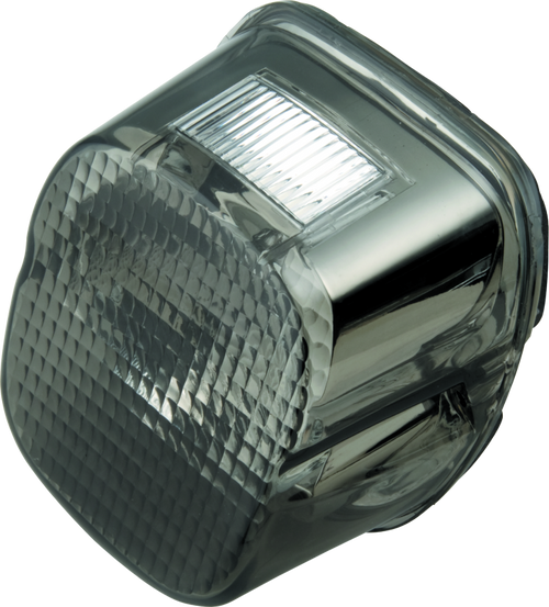 Bikers Choice L03-17 Big Twin & XL Smoke Lens Laydown Taillight W/ License Light Facing Up - 482794 Photo - Primary