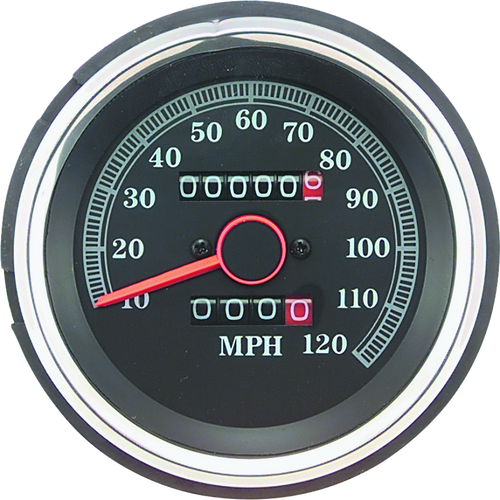Bikers Choice L84-90XL 85-87 FXRS 87-90 FX Replacement Speedo Blk Face 120 Mph Repl H-D 67037-85A - 493980 Photo - Primary