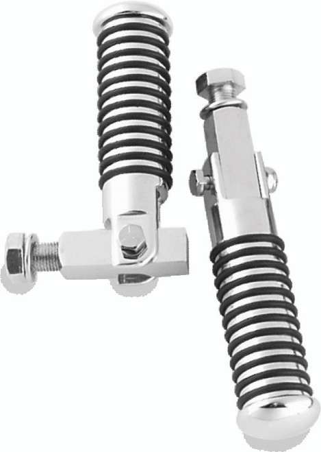 Bikers Choice 72-99 Big Twin & XL Chrome Block Mount O Ring Footpeg Kit 1/2-20 Thread - 492867 Photo - Primary