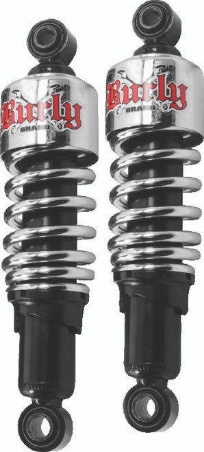 Burly Brand XL Shocks 10.5in - Chrome - B28-1201 Photo - Primary