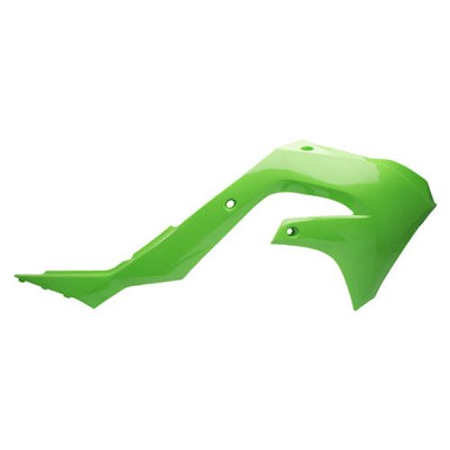 Cycra 21-23 Kawasaki KX250F Powerflow Radiator Shrouds - OEM Green - 1CYC-1871-72