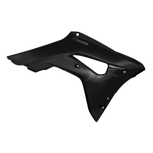 Cycra 18-21 Honda CRF250R Powerflow Radiator Shrouds - Black - 1CYC-1889-12