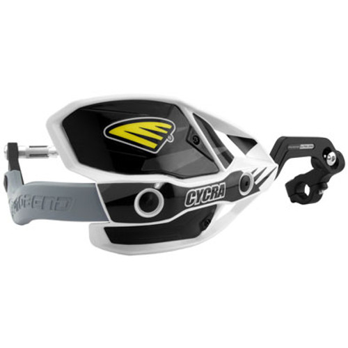 Cycra CRM Ultra 7/8 in. Clamp w/White Shields/Black Covers - 1CYC-7407-12X