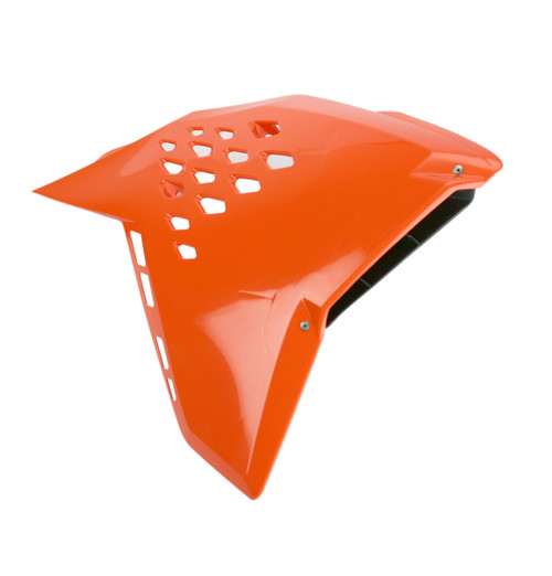 Cycra 07-11 KTM 125-530 SX/XC/SX-F/XC-F/XC-W/XCF-W/EXC/EXC-R Powerflow Radiator Shrouds - Orange - 1CYC-1895-22 Photo - Primary