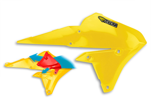 Cycra 14-18 Yamaha YZ250F/14-17 YZ450F 15-18 WR/FX Radiator Shroud - Light Gold - 1CYC-1779-66 User 1