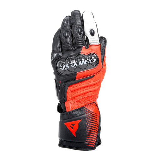 Dainese Carbon 4 Long Leather Gloves Black/Fluorescent-Red/White - 3XL - 201815957-W12-XXXL Photo - Primary