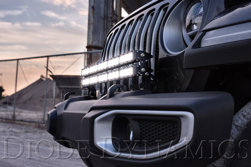 Diode Dynamics 18-21 Jeep JL Wrangler/Gladiator SS30 Bumper Bracket Kit - White Driving (Single) - DD6077 User 4