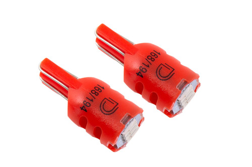 Diode Dynamics 194 LED Bulb HP3 LED - Red Short (Pair) - DD0330P
