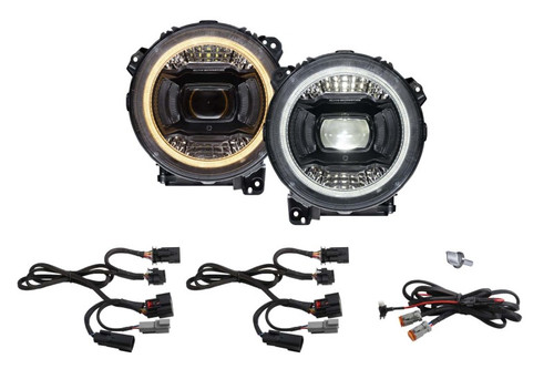 Diode Dynamics 18-23 Jeep JL Wrangler Elite LED Headlamps - DD5166 Photo - Primary