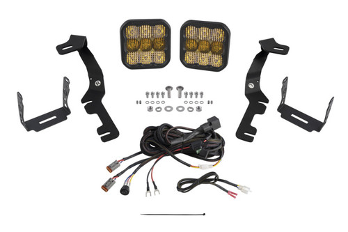 Diode Dynamics Stage Series Ditch Light Kit for 2019-Present Ram SS5 - Yellow Pro Combo - DD7606 Photo - Primary