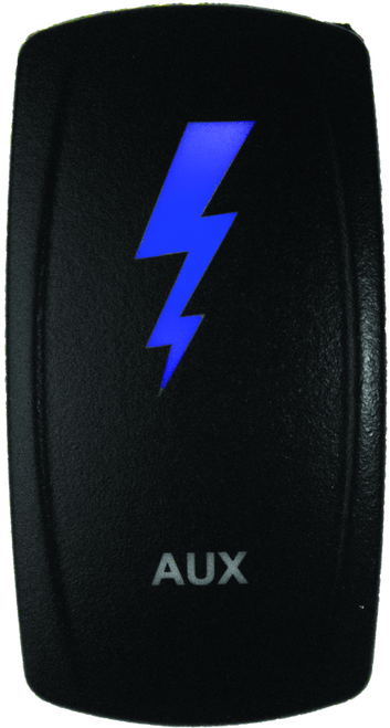 DragonFire Racing Lighted Switch Aux On/Off Blue Led - 522628 DragonFire Racing Lighted Switch Aux On/Off Blue Led - 522628