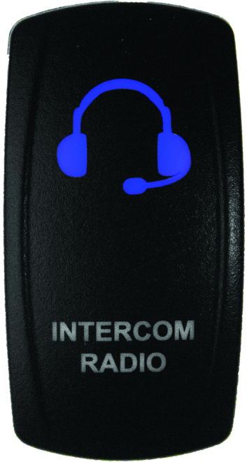 DragonFire Racing Lighted Switch Int/Rad On/Off Blue Led - 522626