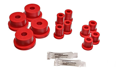 Energy Suspension 62-65 Ford Fairlane Red Rear Leaf Spring Bushing Set - 4.2141R Photo - Primary