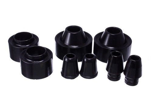 Energy Suspension 07-17 Jeep Wrangler (JK) Black Front & Rear Coil Spring Spacer 1-3/4in Lift Set - 2.6113G Photo - Primary