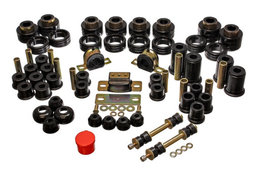 Energy Suspension 88-98 Chevy/GMC 2WD 1/2, 3/4, 1 Ton PickUp Black Hyper-flex Master Bushing Set - 3.18107G Photo - Primary