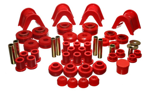 Energy Suspension 73-79 Ford F-150 Pickup w/ 2 Degree C-Bushing Red Hyper-Flex Master Bushing Set - 4.18106R Photo - Primary