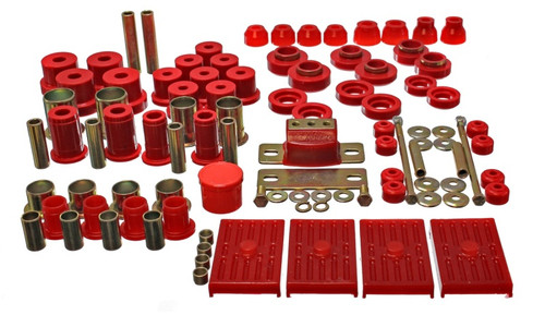 Energy Suspension 67-79 GM Camaro / Firebird w/ Multi Leaf Springs Red Hyper-Flex Master Bushing Set - 3.18118R Photo - Primary