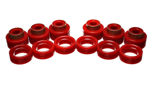 Energy Suspension 94-01 Dodge Ram 1500 / 94-02 Ram 2500/3500 Red Body (Cab) Mount Set - 5.4107R Photo - Primary