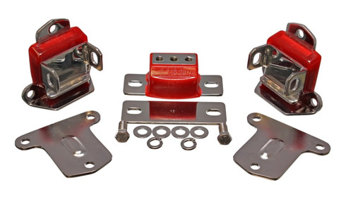 Energy Suspension 67-72 Chevrolet Camaro Red Motor and Transmission Mounts; Chrome Finish - 3.1133R Photo - Primary