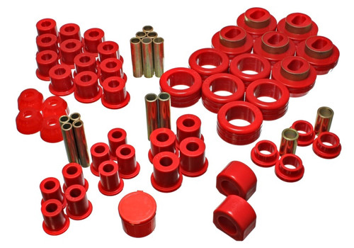 Energy Suspension 81-87 Chevy/GMC 4WD (W/ Stock Front Springs) Red Hyper-flex Master Bushing Set - 3.18102R Photo - Primary