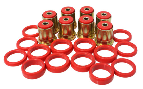 Energy Suspension GM Red Rear End Control Arm Bushng Set w/ Thrust Washer - 3.3132R Photo - Primary