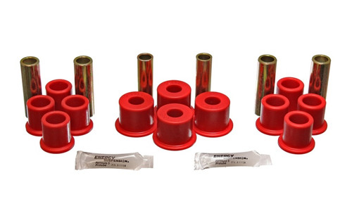 Energy Suspension 8/81-96 Ford F100/F150 2WD Red Rear Leaf Spring Bushing Set - 4.2122R Photo - Primary