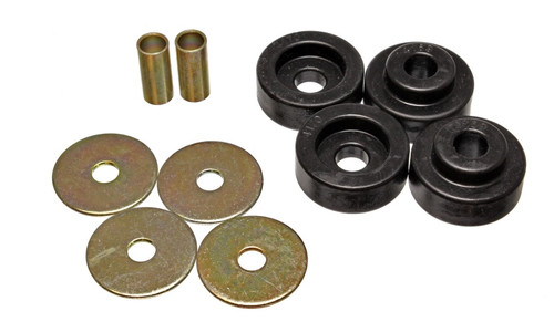 Energy Suspension 73-79 Chrysler B-Body Black Torsion Bar Crossmember Mount Bushing Set - 5.4110G Photo - Primary
