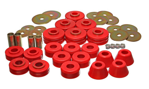 Energy Suspension 78-80 GM Denali XL/Subarban & Yukon XL 4WD Red Body(cab) Mount Set - 3.4104R Photo - Primary