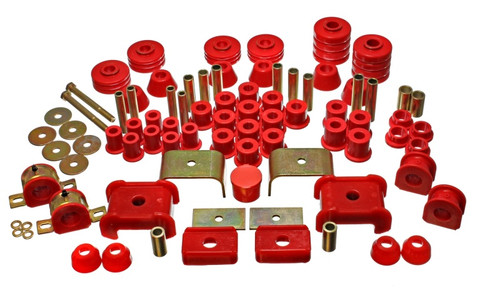 Energy Suspension 73-80 Chevy/GMC 4WD (w/ Stock Front Springs) Red Hyper-flex Master Bushing Set - 3.18104R Photo - Primary