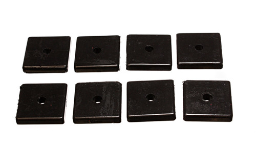 Energy Suspension Square Pad Set 2-1/16in Length x 2-1/16in Width x 3/8in Hole ID x 3/8in H-Black - 9.9534G Photo - Primary