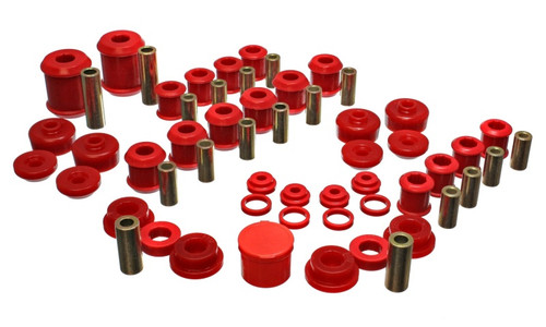 Energy Suspension 95-99 Mitsubishi Eclipse FWD/AWD Red Hyper-flex Master Bushing Set - 5.18107R Photo - Primary