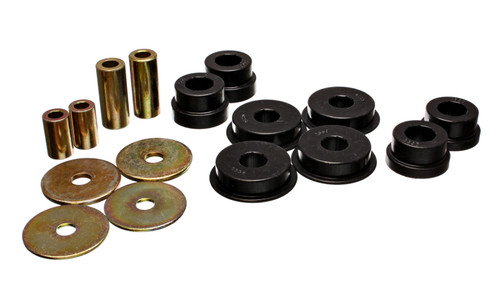 Energy Suspension 03-05 Mitsubishi Lancer EVO 8 Black Rear Differential / Mustache Bar Bushing Set - 5.1108G Photo - Primary