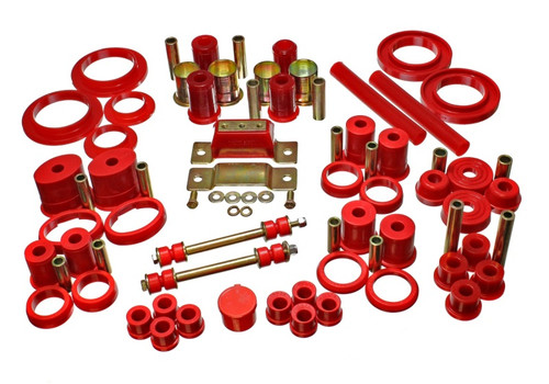 Energy Suspension 85-93 Ford Mustang Red Hyper-flex Master Bushing Set w/ V-8 - 4.18110R Photo - Primary