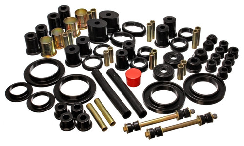 Energy Suspension 85-93 Ford Mustang Black Hyper-flex Master Bushing Set - 4.18113G Photo - Primary