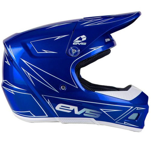 EVS T3 Pinner Helmet Blue Youth - Large - HE21T3P-BU-L User 1